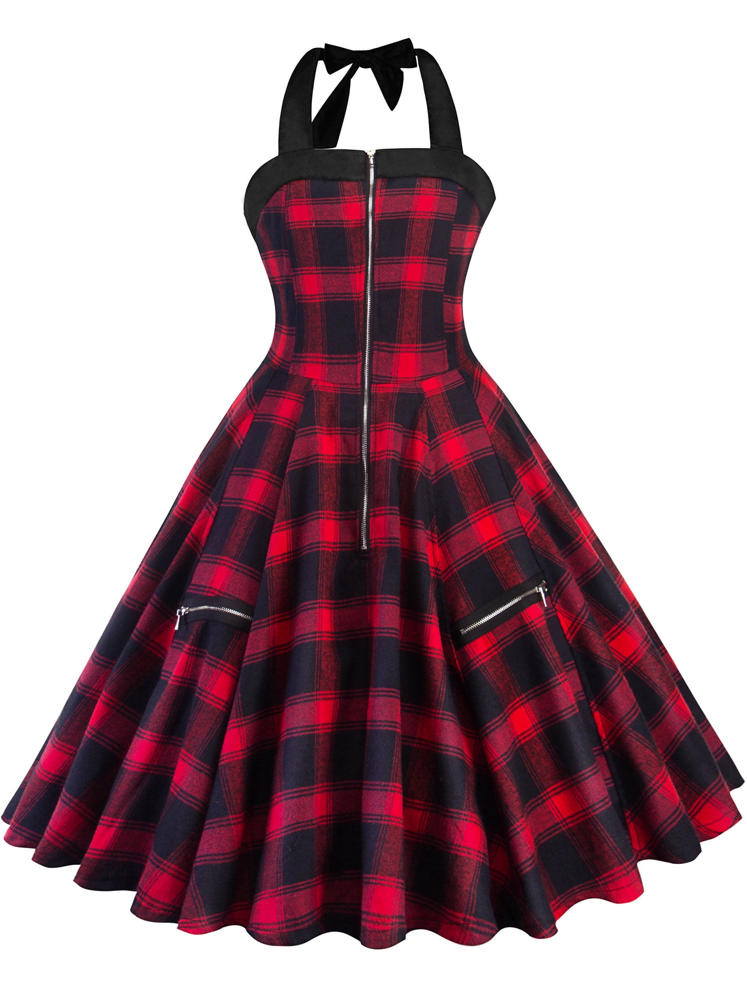 gingham ball gown