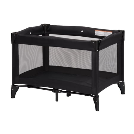 Babideal Portable Baby Play Yard with Mesh Sides and Padded Mat Licorice Root Black
