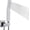 Chrome Finish, variant on Brass Hand Held Shower , Luxury High  Shower Kit with Wall Connector and Hose Set, for Bathroom Showering System Contemporary Square Style ( Finish)