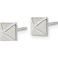 thumbnail image 2 of Stainless Steel Polished 6mm Stud Post Earrings (6 X 6) Made In China sre1274, 2 of 5