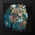 thumbnail image 2 of Nan 15x15 Black Modern Framed Museum Art Print Titled - Painted Leo, 2 of 5