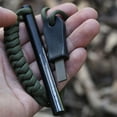 thumbnail image 2 of Kaleduo 4 Inch Survival Ferrocerium Drilled Flint Fire Starter, Ferro Rod Kit with Paracord Landyard Handle and Striker, 4"(Long) x 3/8"(Diameter), 2 of 6