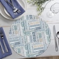 thumbnail image 6 of CounterArt "Blue Escape" 4-Pack Reversible Round Tabletop Placemats, 6 of 8