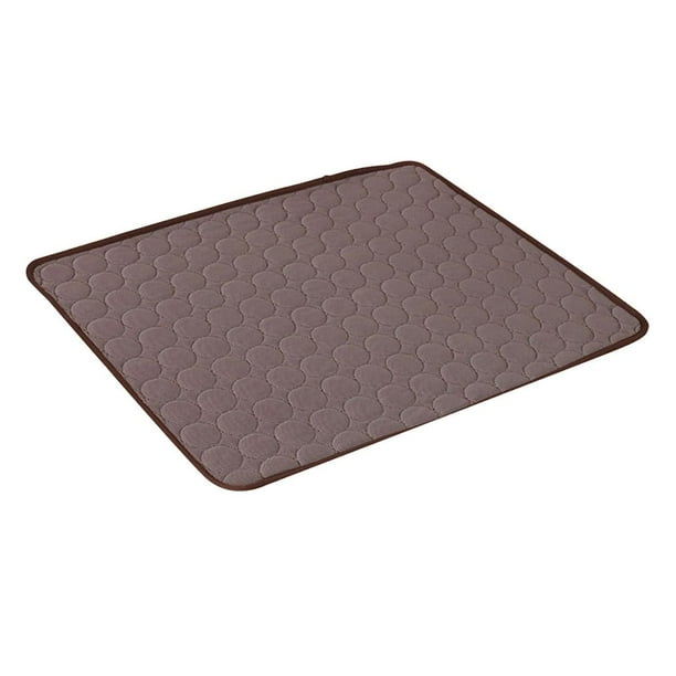 Estera de enfriamiento de perro mascota de verano manta de almohadilla Marrón_60x50cm Zulema Manta autorefrigerante de verano