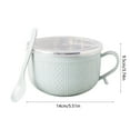 thumbnail image 3 of Luoshdecor Soup Bowl with Handle and Scoop ,Stainless Steel Instant Noodles Soup Bowl, for Ramen, Instant Noodle, Soup Container, 3 of 6