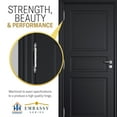 thumbnail image 6 of EMBASSY Door Hinge 3.5 x 3.5 Solid Brass Polished Chrome with Ball Tips, 6 of 7
