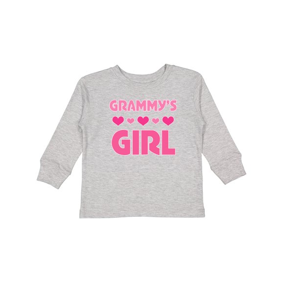 Inktastic Grammy's Girl Granddaughter Girls Long Sleeve Toddler T-Shirt