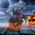 thumbnail image 3 of Halloween Jack-O-Lantern Light, Halloween Pumpkin Decorations Indoor, Plastic Pumpkin Light Ornaments, Jack-O-Lantern Decor, Pumpkin Lantern Flower Arrangement for Home Holiday Party Supplies D2, 3 of 8