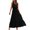 Black, variant on Womens Summer Dresses Casual Casual Elastic High Rise Pleated Ruffled Solid Sun Dress Sleeveless V-Neck Beach Dress for Womens Ankle-Length Wrinkle-Free Cocktail Dress Beige