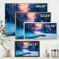 thumbnail image 4 of Designart 'The River House In The Woods and Winter Landscape II' Lake House Framed Canvas Wall Art Print, 4 of 5