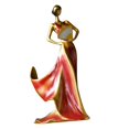 thumbnail image 4 of Abbracc Nordic Rack Girl Statues Organizer Ornament Display Stand Figurine Shelf red, 4 of 9