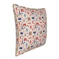 thumbnail image 2 of Xecao Paris Print Soft Velvet Decorative Throw Pillow Covers, Square Cushion Cases for Bed, Sofa, Living Room, Car, and Indoor Outdoor Use-16"x16", 2 of 8
