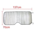 thumbnail image 5 of Unique Bargains 2pcs Aluminium Foil Foldable Car Front Window Windshield Sun Shade Visor 140cm x 70cm, 5 of 5