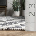 thumbnail image 3 of nuLOOM Thea Geometric Global Cotton Area Rug, 3' x 5', Gray, 3 of 9