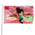 thumbnail image 1 of Vanellope Bandera impresa con temática, regalo perfecto para fanáticos, amigos y familiares, y adecuada para actividades al aire libre e interiores, decoraciones de fiesta. 60*90CM, 1 of 6