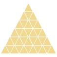 thumbnail image 1 of Acrílico Espejo Pared Pegatinas 100uds Auto Adhesivo Removible Triángulo Pared Calcomanías para Hogar Sala Habitación Dormitorio Oficina Bricolaje Decoración (20mm Oro), 1 of 6