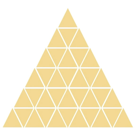 Uxcell 100Pack 20mm Acrylic Self Adhesive Triangle Mirror Wall Sticker Decals, Gold