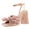 Rose Gold, variant on Vedolay Ladies Sandals Sandals for Women Summer Wedge Closed Toe Braided Buckle Sandals,Gold 8