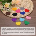 thumbnail image 5 of Uxcell Heart Shaped Iron on Patches Embroidered Iron On Transfer Patches for Clothing Repair Dark Yellow 30PCS 1.57"x1.37", 5 of 6