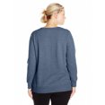 thumbnail image 2 of Just My Size Chandail en Molleton Col Rond en V ComfortSoft EcoSmart pour Femmes, 2X, Marine, 2 of 5