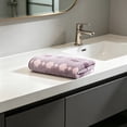 thumbnail image 5 of HOZVOMI Striped Corals Fleece Towel Unisex Household Face Towel Soft and Absorbent Ideal for Bathing and Hair Drying Practical and Decorative Accent for Everyday Use, 5 of 6