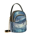thumbnail image 7 of FORMRS Crossbody Bag for Women Quilted Travel Shoulder Cell Phone Purse with Chain Strap Handbag, Night Floating Whale, 7 of 7