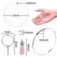 thumbnail image 3 of CPDD Christmas Acrylic Ornaments, 120pcs Acrylic Christmas Ornament Clear Keychains Kit Acrylic Transparent Circle Discs for Christmas Tree Party Hanging Transparent -, 3 of 9