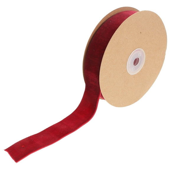 PTOOTP Felt Ribbon Plush Fabric 1 Roll 2.5In Red for Crafts