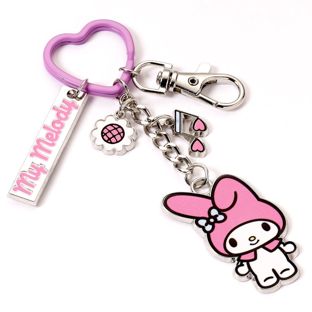 Hello Kitty My Melody Keychain with Charms