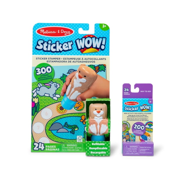 Set de pegatinas Melissa & Doug Sticker Wow! ™ Conejito con estampado