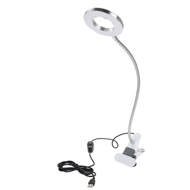 Lámpara De Mesa Con Luz LED Para Espejo De Maquillaje, Con Abrazadera Con Cuello De Cisne Flexible, Luz Fría Y Cálida, Protección Ocular Ajustable Para Tocador Y Escritorio
