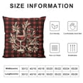 thumbnail image 5 of RUIYC Merry Christmas Happy New Year Throw Pillow Covers , Decorations,Decorative Throw Pillowcase for Winter Xmas Holiday Home Decor for Sofa Couch,Red Christmas, 5 of 5