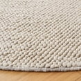 thumbnail image 3 of SAFAVIEH Natura Willoughby Distressed Area Rug, Grey/Ivory, 4' x 4' Round, 3 of 11