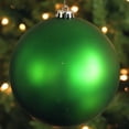thumbnail image 3 of Northlight 12" Shatterproof Matte Christmas Ball Ornament - Green, 3 of 4