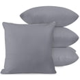 thumbnail image 1 of Protectores de almohada Utopia Bedding, impermeables, 26 x 26 cm, color gris, paquete de 4, 1 of 9