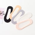 thumbnail image 4 of Audhol Socks for Women 10 Pairs/Set Women No Show Socks Silky NYLon Low Cut Non Slip Thin Liner Socks Hidden Socks for Boat Summer Womens Socks Black One Size, 4 of 5