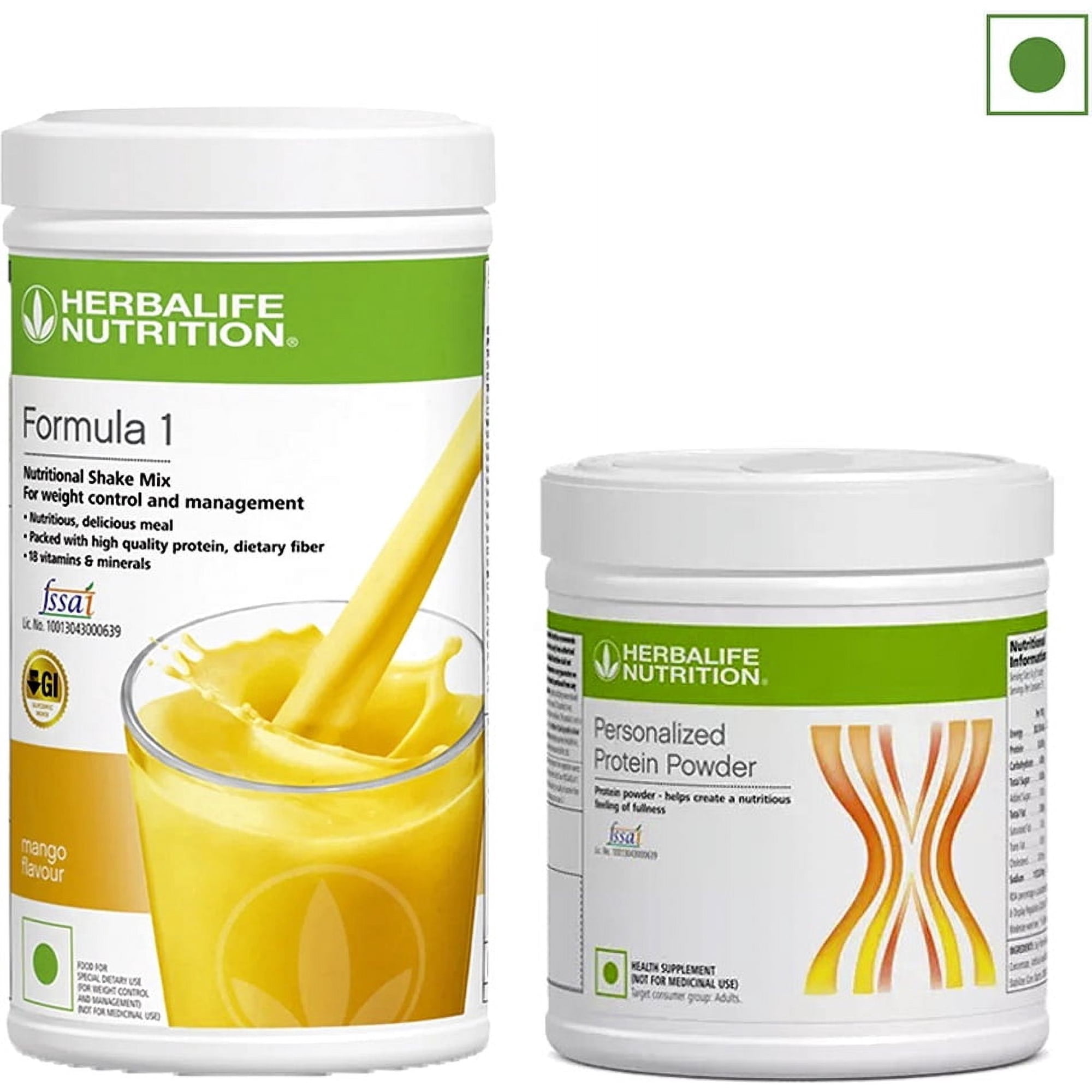 Herblife Nutritional Shake Mix Mango and Personalized Protein Powder 200g Combo Effective Weight Management - Free Shipping Included