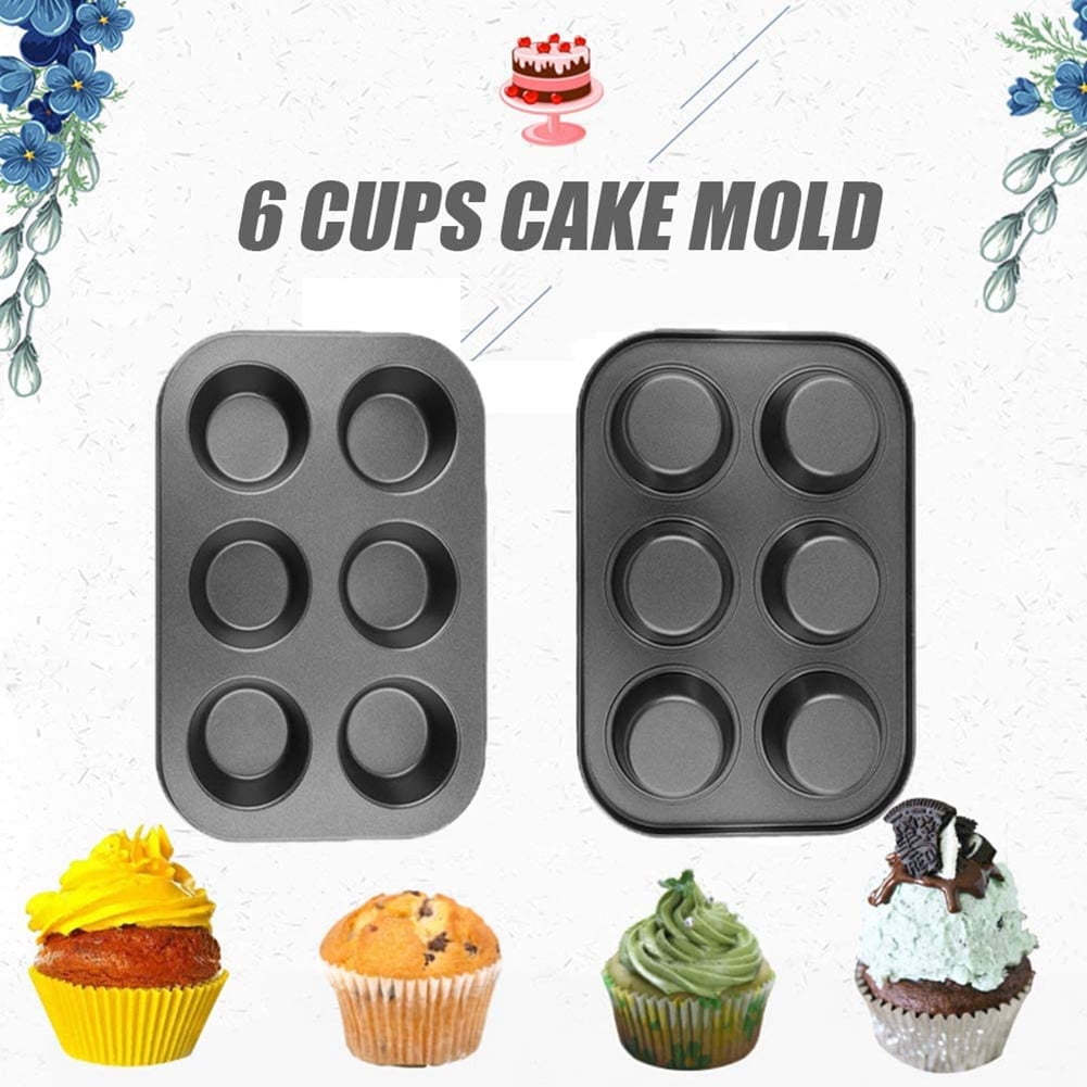 DEVILMAYCARE Removable Bottom Round Mini Muffin Pans 12 Holes Non-stick  Cake Mold for Cake Chocolate Egg tart ＆ Others Bake Food