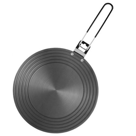 

Manwang Thermal Conductive Plate Gas Stove Simmer Plate with Anti-scalding Handle Quick Heating Round Heat Diffuser for Cookware Protection