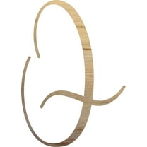 Unfinshed Wooden Craft Letter Q, Blank Wood 8'' Tall Alphabet A-Z Letter, Buttey Honey Font