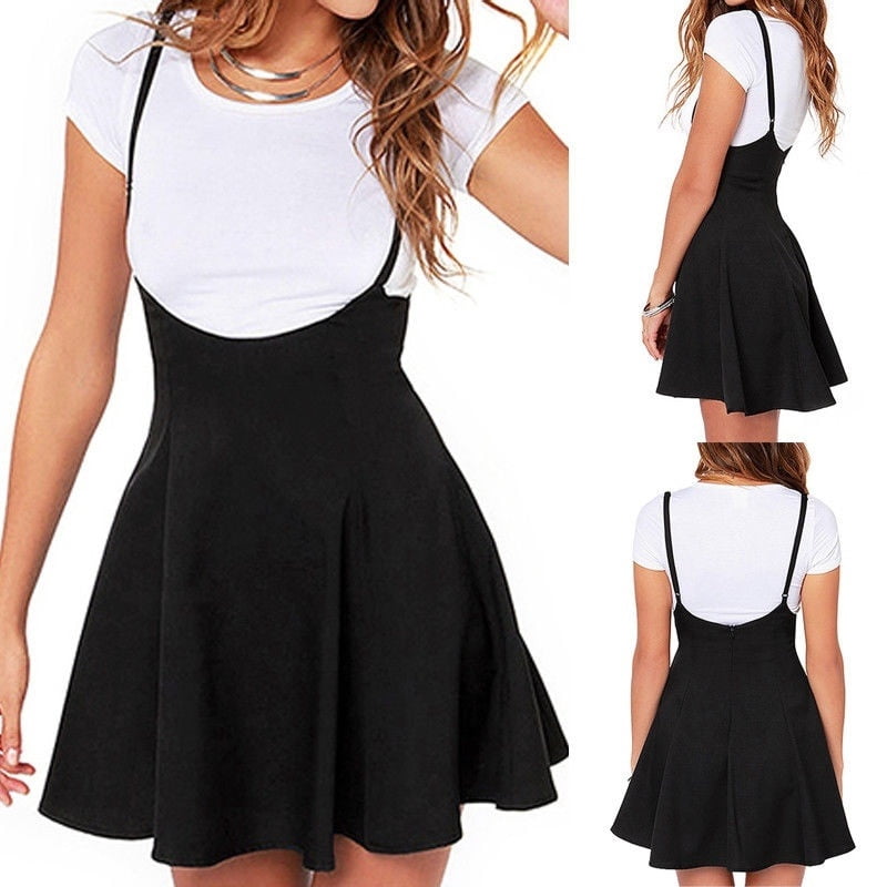 womens black swing dress
