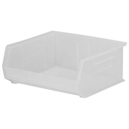 Akro-Mils 30255 Plastic Storage Stacking AkroBin, 11-Inch by 16-Inch by 5-Inch, Clear, Case of 6