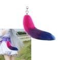 thumbnail image 2 of Foxes Tail Keychain Furry Wolf Tail Keyring Cosplays Toy Foxes Costume Bag Hangings Charm Pendant Handbag Accessorise, 2 of 8