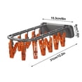 thumbnail image 2 of QTOCIO Household Wall Hanging Clothes Hanger No Punching Foldable Portable Drying Tool Multi-purpose Sock Underwear Cloth Rack, 2 of 2