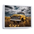 thumbnail image 2 of Designart "Rustic Rides Yellow Pickup Truck Exploration II" Transportation Floater Framed Canvas Art Print, 2 of 7