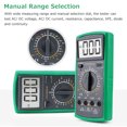 thumbnail image 3 of TFixol LCD Digital Multimeter 1999 Counts Electrical Tester Voltmeter Ammeter Overload Protection Multifunction AC DC Voltage Current Capacitance Resistance hFE Continuity Diode Testing (9V 6F22 Batte, 3 of 7