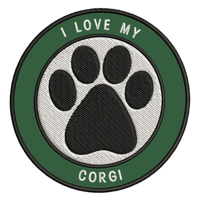Buy أنا أحب بلدي Corgi 3 5 الحديد المطرزة أو الخياطة على التصحيح هدية تذكارية السفر الحيوان الكلب مخلب الكلب شعار سلالة سلسلة Online In Oman 814608247