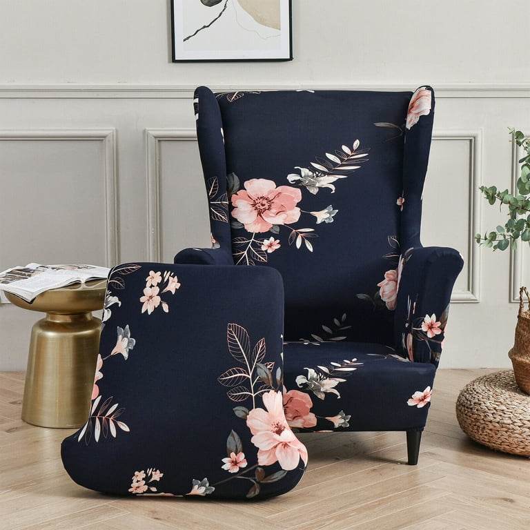 Blue Floral Patch Furniture Cover Patchwork Comfort for Sofa Chair Love  seat New