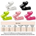 thumbnail image 3 of Spencer Women Platform Sandals Soft Padded Platform Wedges Slide Sandals Comfy Square Open Toe Summer Slides Trendy Slippers, Pink, 3 of 9