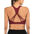 thumbnail image 5 of Sports Bra for Women Wirefree Padded Yoga Bras Workout Running Fitness Crop Tank Tops with Built in Bra, 5 of 5